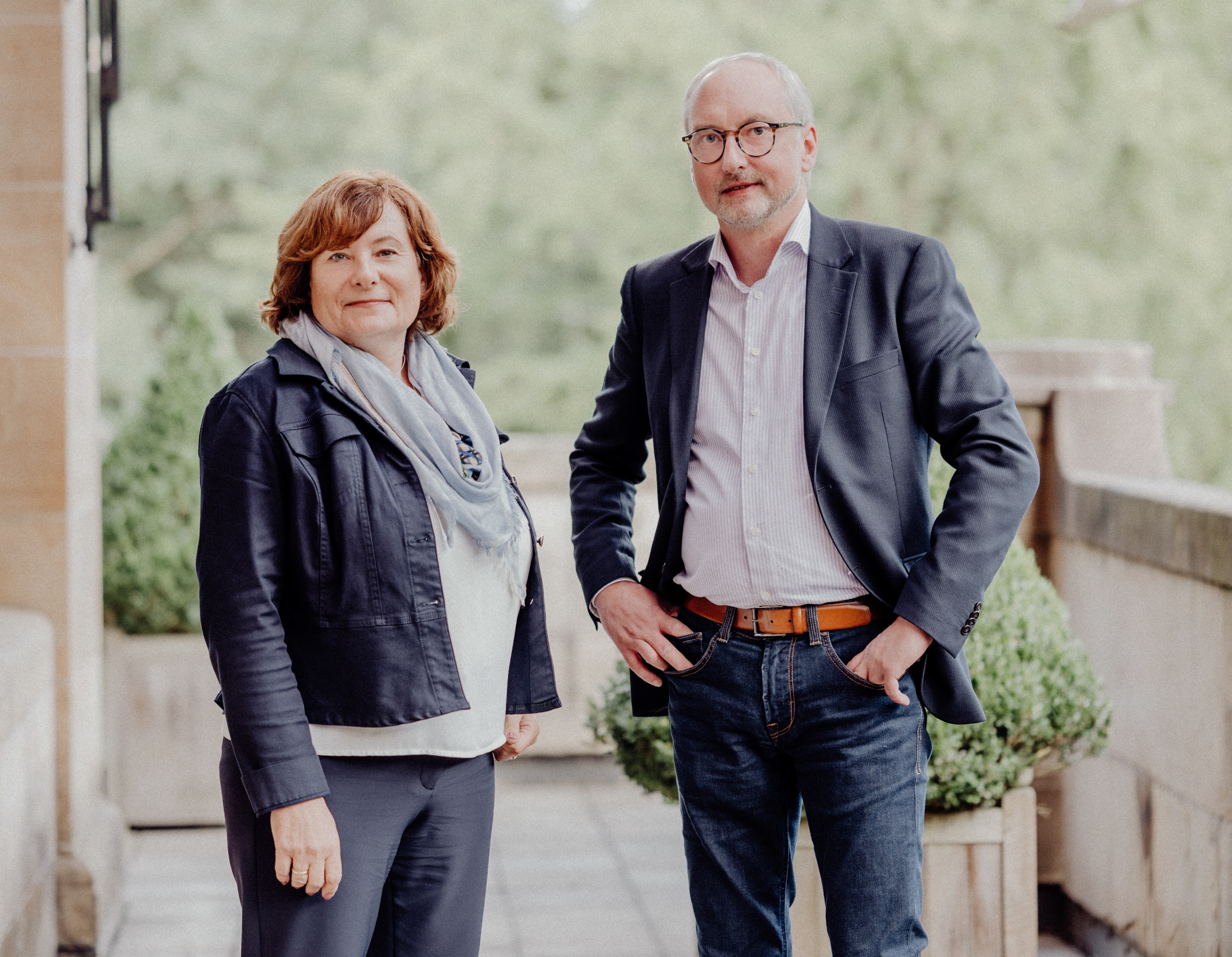Angelika Preiß und Markus Kneidl, Geschäftsleitung der PEAG Transfer GmbH 